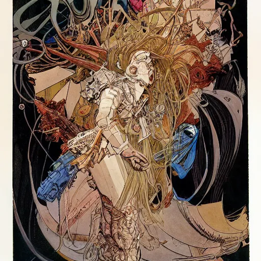 Prompt: artwork by Michael Kaluta