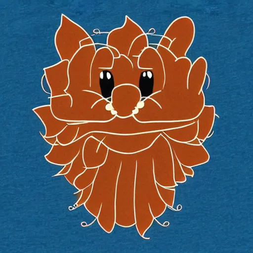 Prompt: fractal garfield