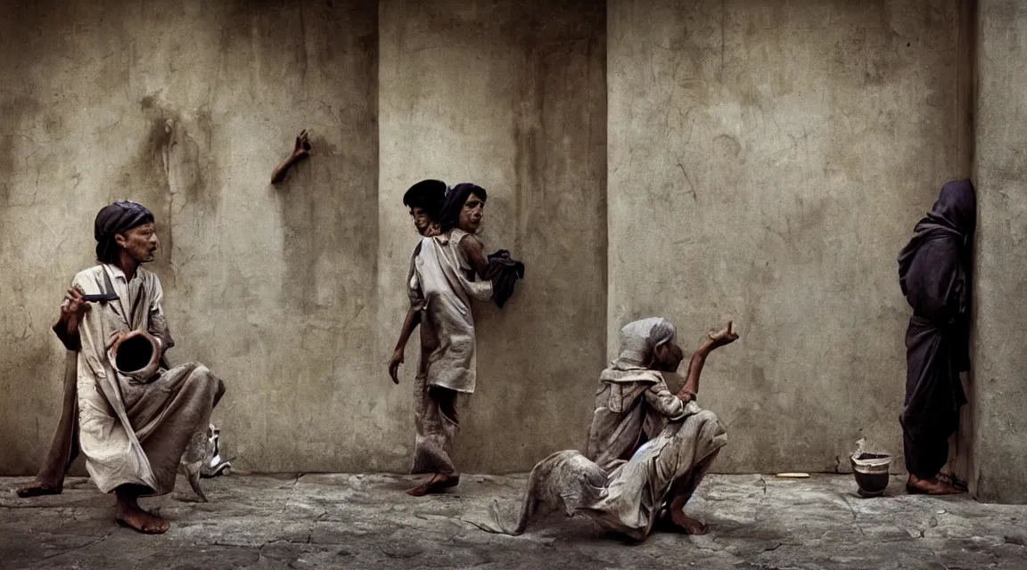 Prompt: photograpy ofred pill taked by Steve McCurry