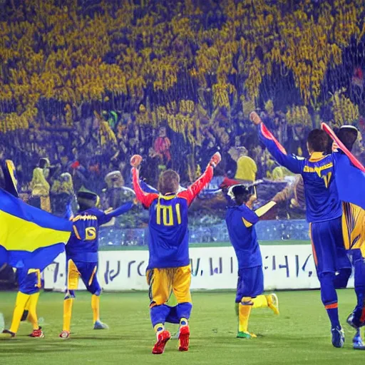 Prompt: victory joy, celebration, ukraine