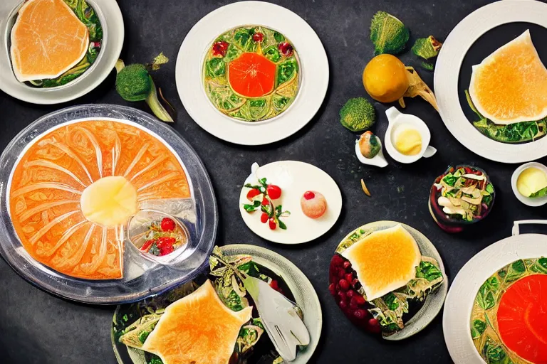 Prompt: aspic, food photography,