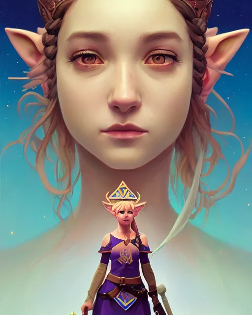 Prompt: highly detailed surreal vfx portrait of jordan jones as princess zelda, stephen bliss, unreal engine, greg rutkowski, loish, rhads, beeple, makoto shinkai and lois van baarle, ilya kuvshinov, rossdraws, tom bagshaw, alphonse mucha, global illumination, detailed and intricate environment