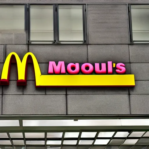 Image similar to Brutalist McDonalds