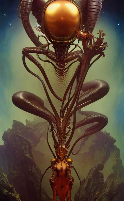 Image similar to exquisite imaginative alien creature poster art, humanoid, movie art, by lucusfilm, weta studio, tom bagshaw, alphonso mucha, james jean, frank frazetta, 8 k, denoised