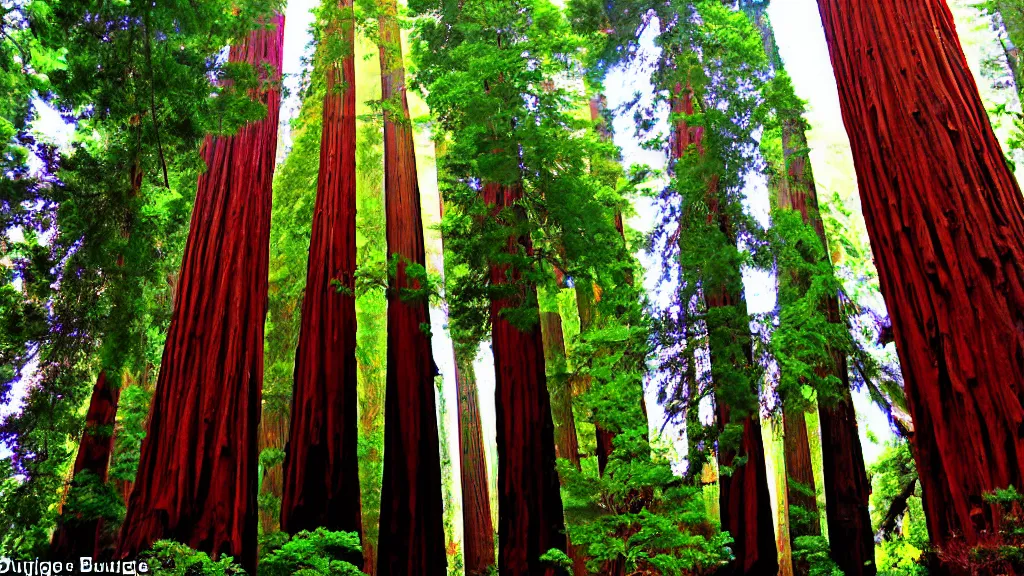 Image similar to San Francisco intertwined with Redwoods; by Klaus Bürgle; Location: San Francisco, California;