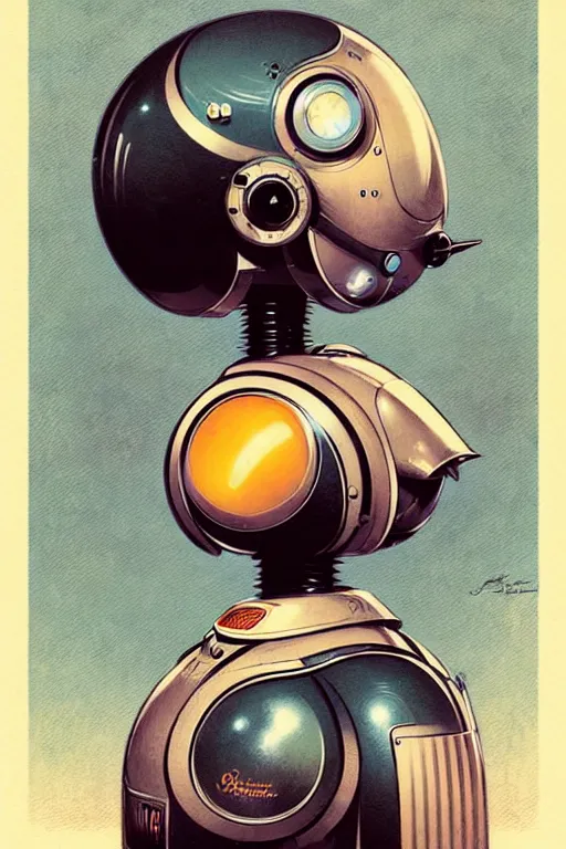 Prompt: 5 0's retro robotina, supersonic, muted colors. by jean - baptiste monge