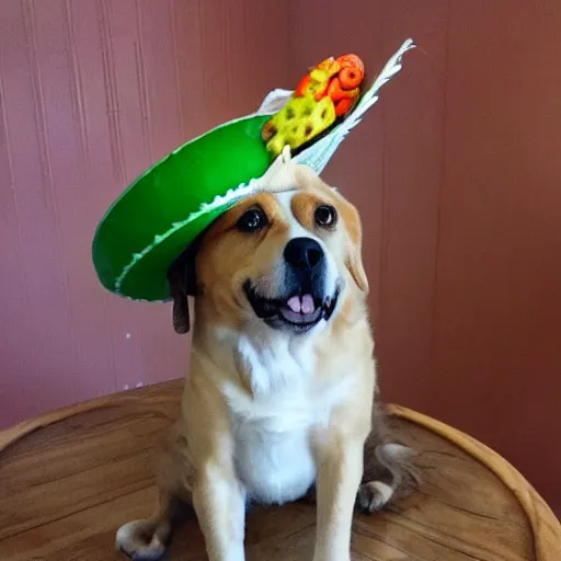 Image similar to pickle wearing a sombrero