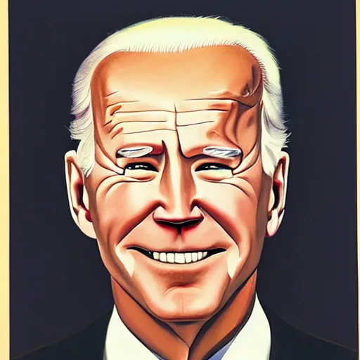 Image similar to a portrait of joe biden by georgia o'keeffe