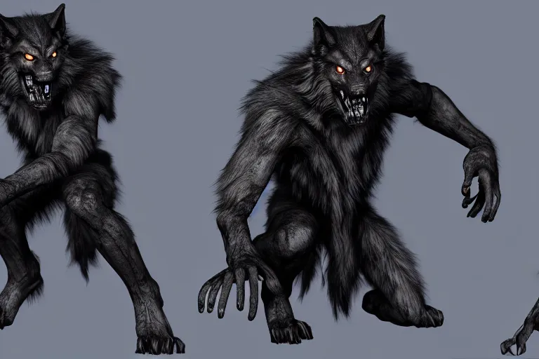 Image similar to werewolf from van helsing unreal engine hyperreallistic render 8k character concept art