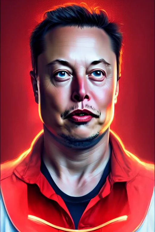 Image similar to elon musk as mario, realistic portrait, symmetrical, highly detailed, digital painting, artstation, concept art, smooth, sharp focus, illustration, cinematic lighting, art by artgerm and greg rutkowski and alphonse mucha