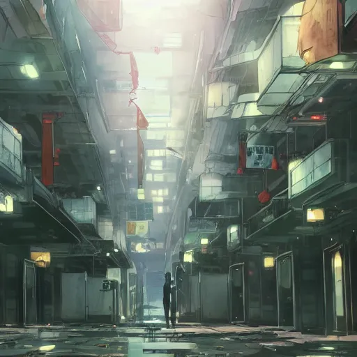 Prompt: The Quarantine Ward of Malice, Shinjuku, Anime concept art by Makoto Shinkai, detailed