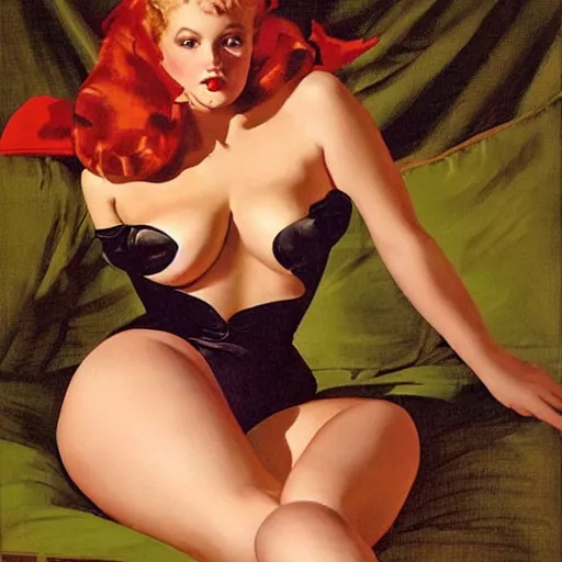 Prompt: a gil elvgren painting