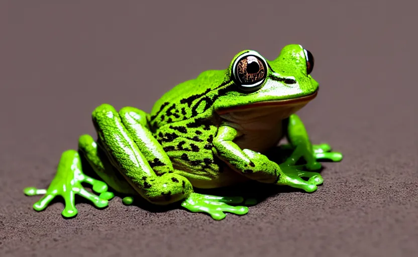 Prompt: cute frog wearing supreme streetware, highly detailed, extremely high quality, hd, 4 k, 8 k, professional photographer, 4 0 mp, lifelike, top - rated, award winning, cinematic, realistic, detailed lighting, detailed shadows, sharp, no blur, edited, corrected, trending