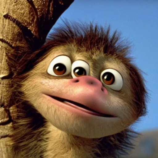 Prompt: sid the sloth from ice age ( 2 0 0 2 )