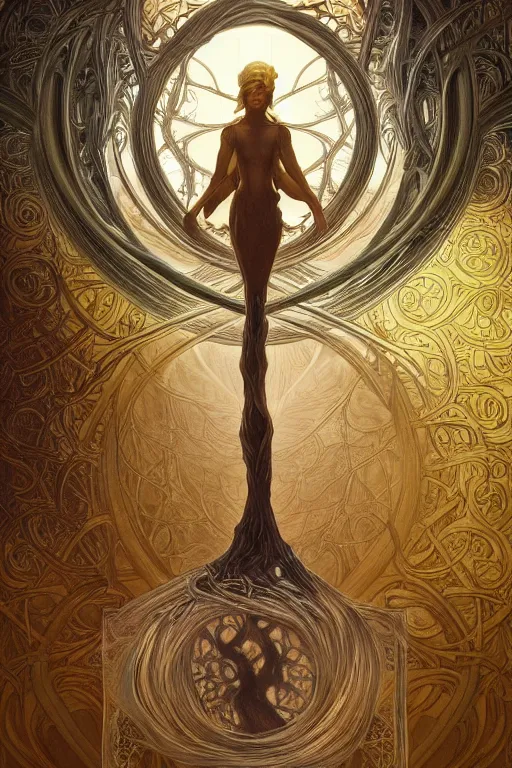 Prompt: ultra realistic illustration, a statue of the tree of life, intricate, elegant, highly detailed, digital painting, artstation, concept art, smooth, sharp focus, illustration, art by artgerm and greg rutkowski and alphonse mucha