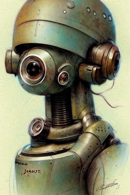 Image similar to (((((1950s robot . muted colors.))))) by Jean-Baptiste Monge !!!!!!!!!!!!!!!!!!!!!!!!!!!