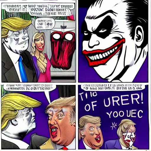 Image similar to donald trump as the joker