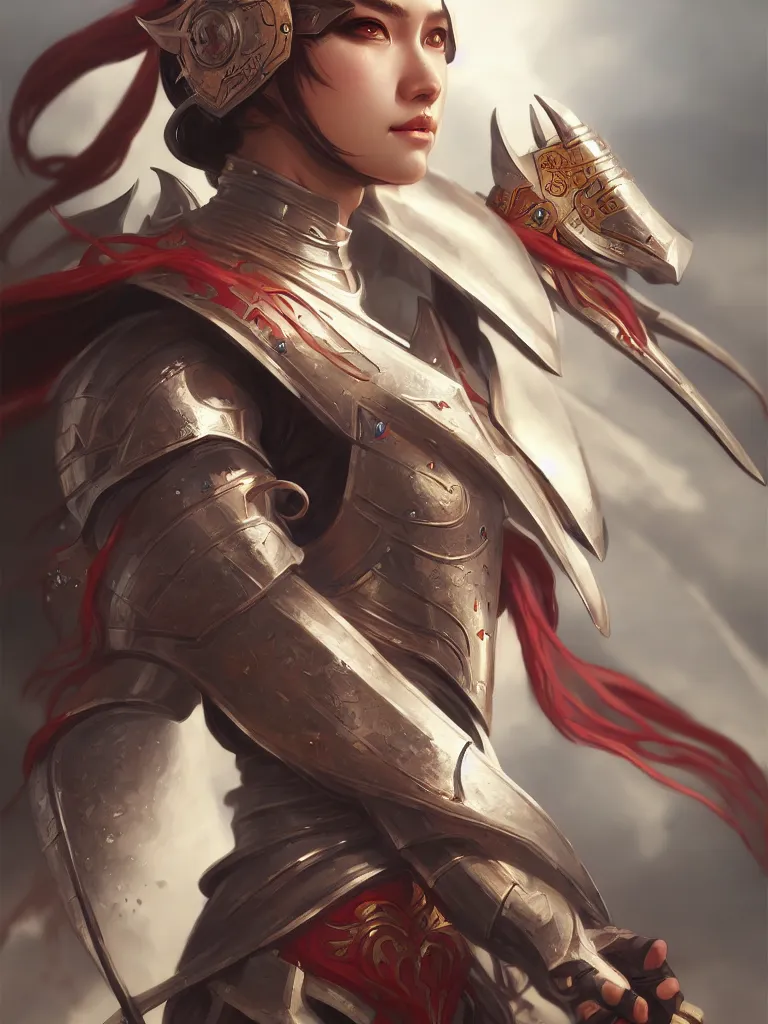 Prompt: portrait hero action pose of futuristic wetern female knights of zodiac, chinese dragon concept art, highly detailed, digital painting, artstation, sharp focus, illustration, art by tan zi and ayanamikodon and alphonse mucha and wlop