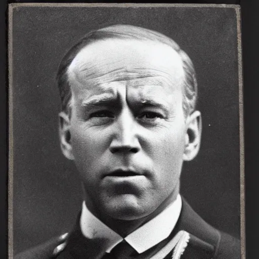 Image similar to civil war photograph of joe biden in uniform, portrait, daguerrotype, sideburns