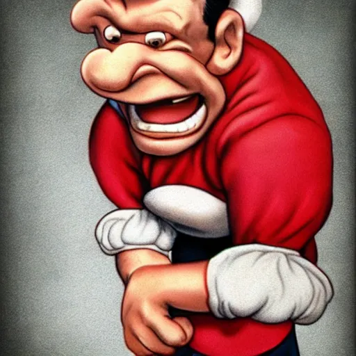 Prompt: realistic popeye photo