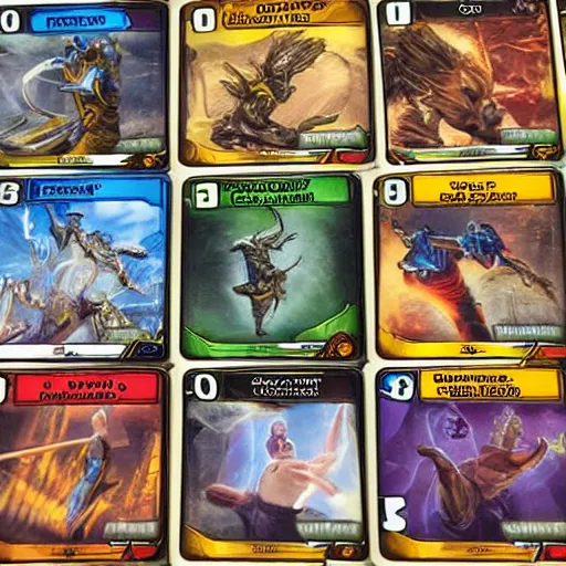 Image similar to trading card game deck with infinite power