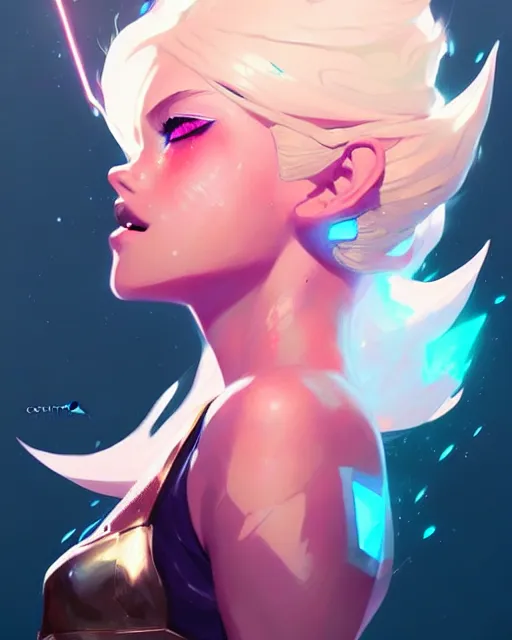 Image similar to a ultradetailed painting of lux from league of legends by conrad roset, greg rutkowski and makoto shinkai trending on artstation