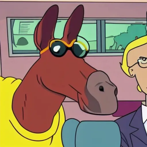 Image similar to bojack horseman starring in better call saul