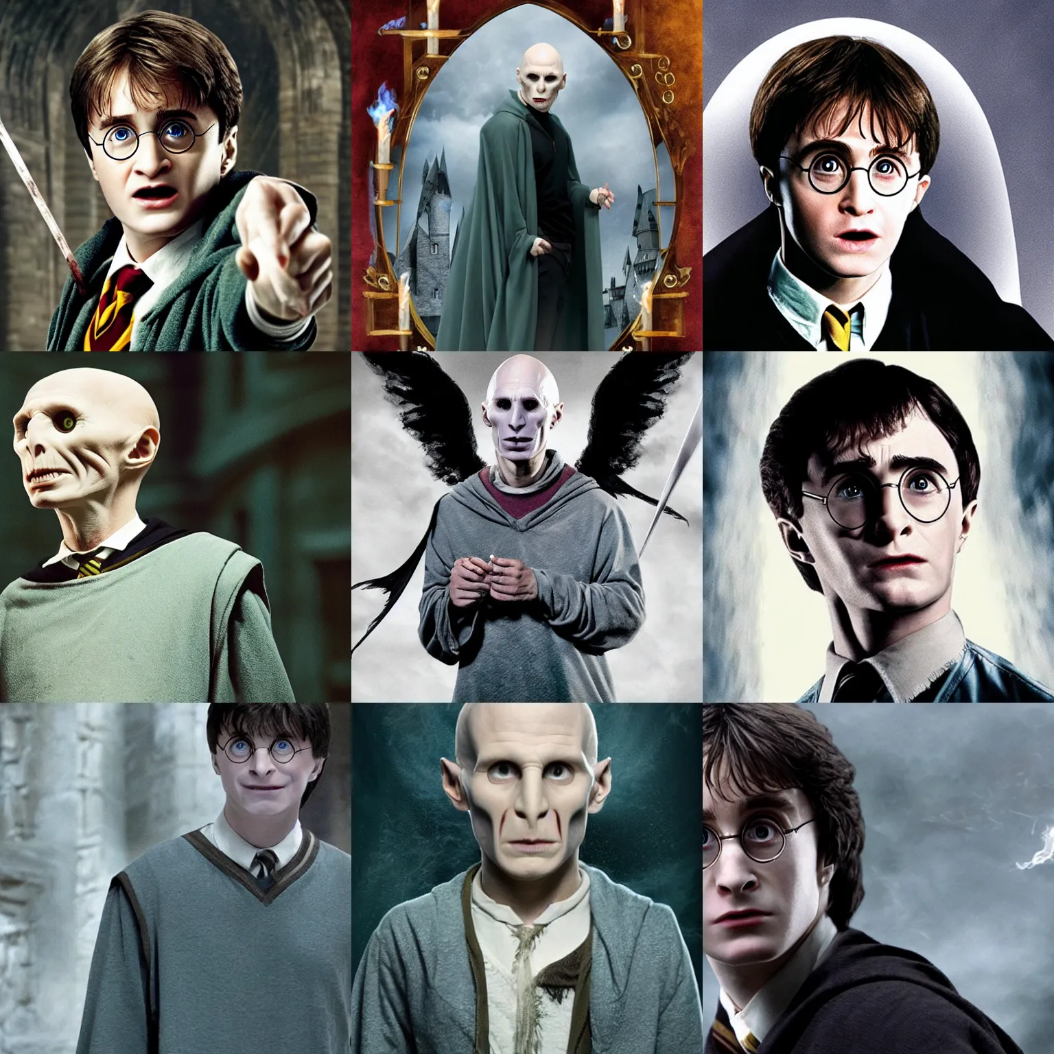 Prompt: Harry Potter as Voldemort