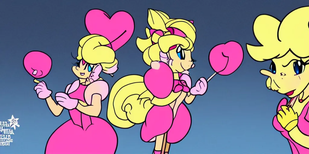 Image similar to PrincessPeach in the Style of Minus8