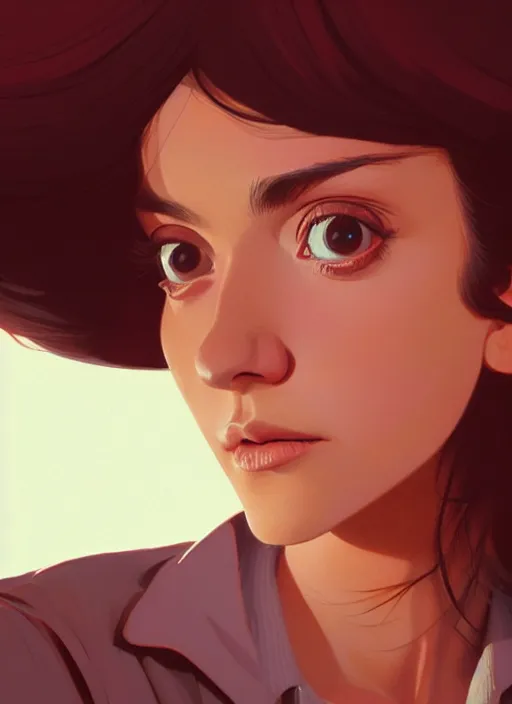 Prompt: a close up portrait film still of a depressed stunning instagram actress from a 1 9 7 0 s italian pulp fiction film looking up seriously at the camera lense. by stephen bliss, greg rutkowski, loish, rhads, makoto shinkai and lois van baarle, ilya kuvshinov, rossdraws, global illumination, ultra ornate detail