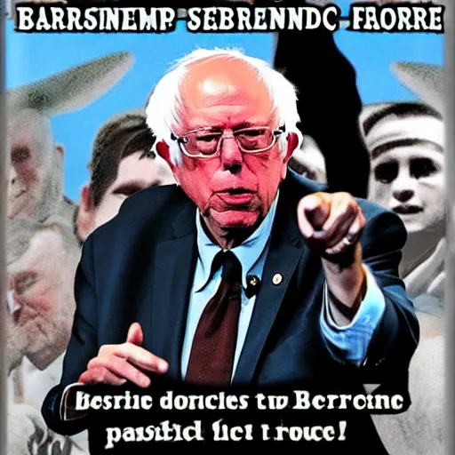 Image similar to bernie sanders using force lightning