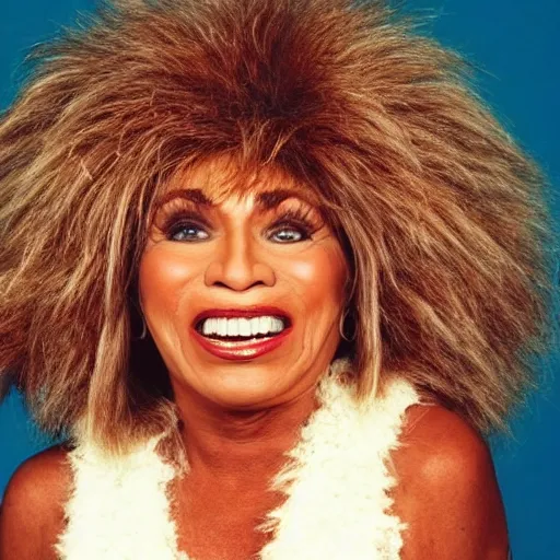 Image similar to tina turner as a turnip