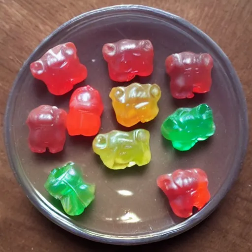 Image similar to Gollum as a Haribo Gummy candy