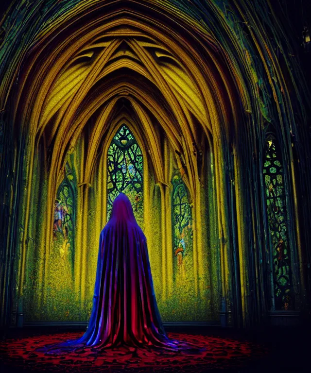 Prompt: early colour 8k photo of the miracle of life , Neo-Gothic, gothic, rich deep colors. masterpiece. creepy, diabolical, dark, mystical, intrincate, maximalism, octane rendering, cinematic, hyperrealism, octane rendering, 8k, depth of field, bokeh. iridescent accents. vibrant,