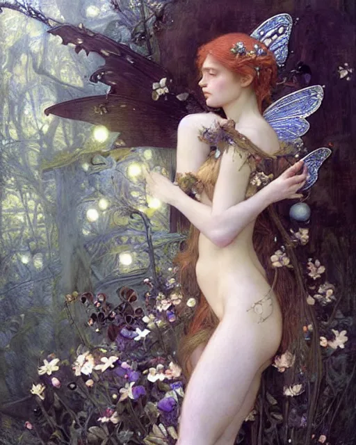 Image similar to a beautiful fairy, by Edgar Maxence and Ross Tran and Michael Whelan and disney