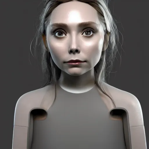 Image similar to anthropomorphic lightbulb has an elizabeth olsen face, trending on zbrush, unreal engine 5, cgsociety contest winner, intricate, detailed, 4 k quality, concept art