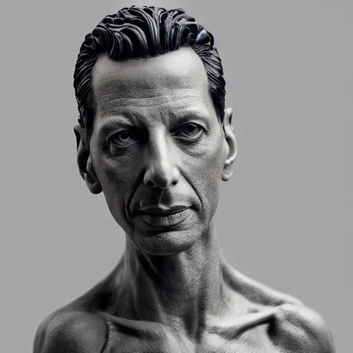 Prompt: hyperrealistic dslr statue of jeff goldblum made of dry navy beans, stunning 8 k octane comprehensive 3 d render, inspired by istvan sandorfi & greg rutkowski & unreal engine, perfect symmetry, dim volumetric cinematic lighting, extremely hyper - detailed, incredibly real lifelike attributes & flesh texture, intricate, masterpiece, artstation, stunning