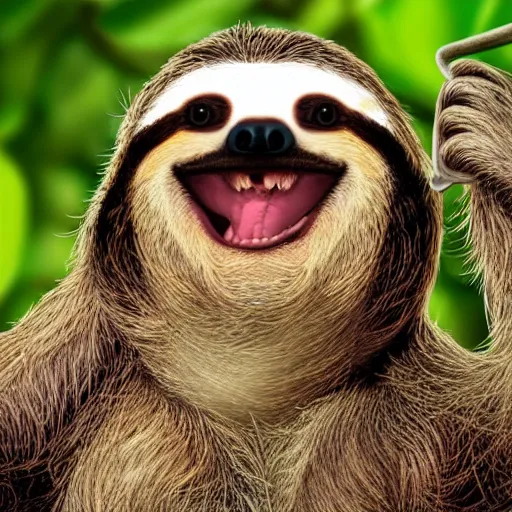 Image similar to little mr screaming sloth by richard hargreaves