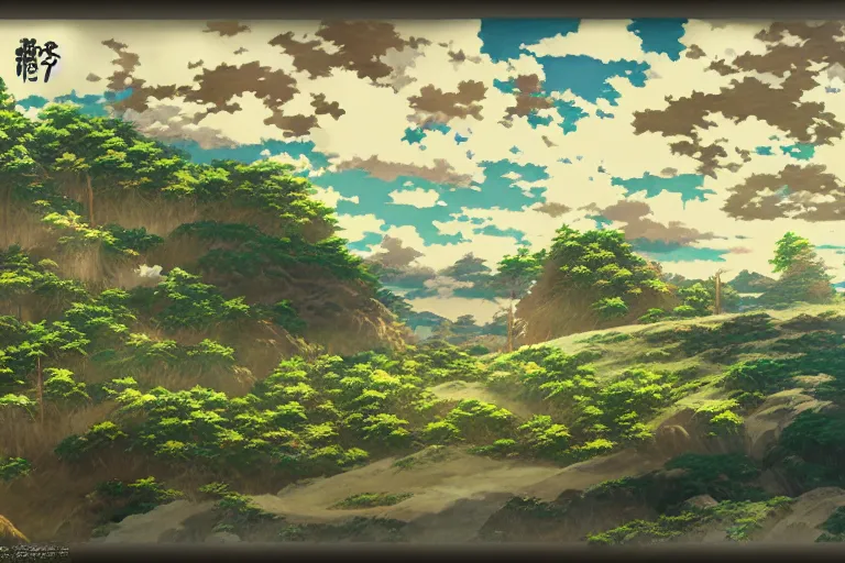 Image similar to mushoku tensei landscape art