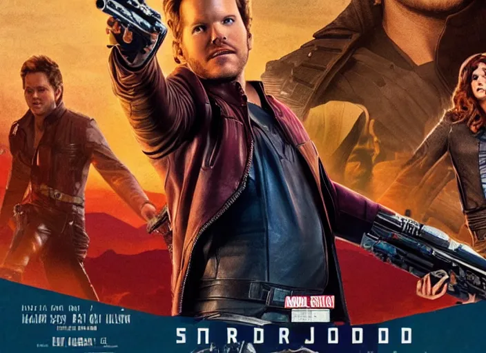 Image similar to a very high resolution image from a new movie, starlord. in a room full of posters and vinyls. mountains, directed by wes anderson