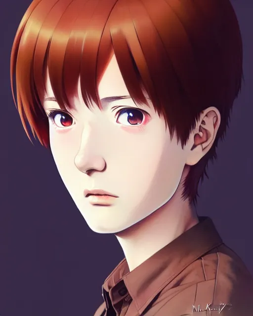 Image similar to portrait Anime of Homelander cute-fine-face, brown-red-hair pretty face, realistic shaded Perfect face, fine details. Anime. realistic shaded lighting by Ilya Kuvshinov katsuhiro otomo ghost-in-the-shell, magali villeneuve, artgerm, rutkowski, WLOP Jeremy Lipkin and Giuseppe Dangelico Pino and Michael Garmash and Rob Rey