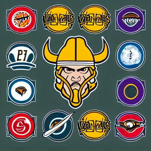 Image similar to sports logo detailed vector vikings