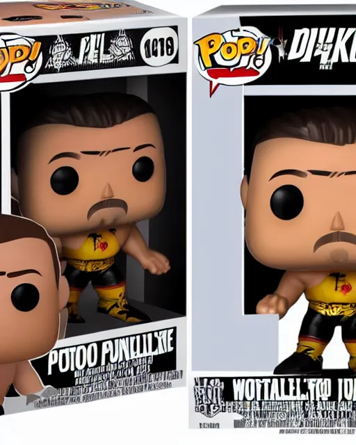 Image similar to Wrestler Funko Pop. Photographic, photography