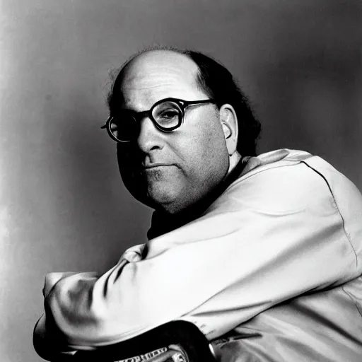 Image similar to photo of george costanza as a communist revolutionary, 3 5 mm film, by yousuf karsh