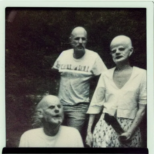 Image similar to found polaroid photo of trash humpers