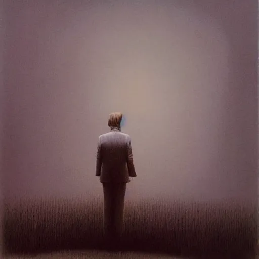 Prompt: Donald Trump by Zdzislaw Beksinski