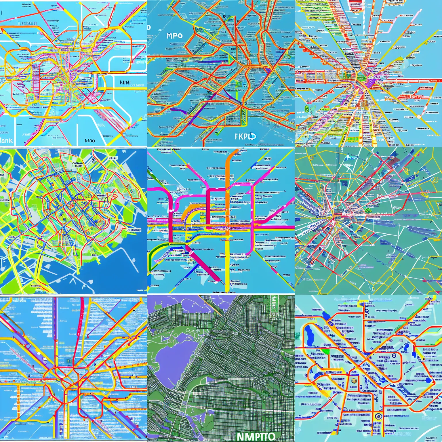 Prompt: map of metro network, helsinki, finland