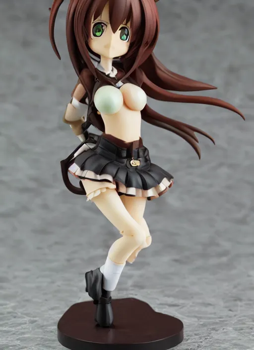 Image similar to an anime model kit of a girl made of root beer, anime PVC Figure, garage kit