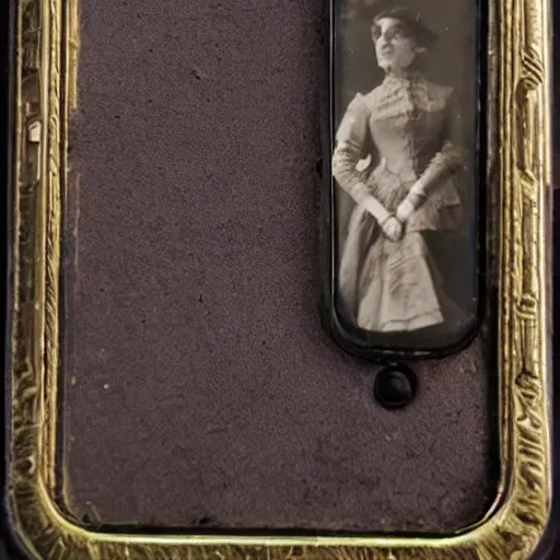 Image similar to victorian age smartphone