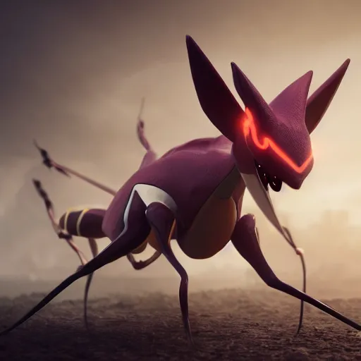 Prompt: photography of a realistic kabutops animal, ultra detailed, 8 k, cinematic lighting, natural background, trending on artstation, pokemon